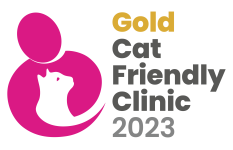Cat Friendly Clinic Logo Gold